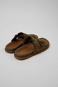 Camper Lluc Leather 2-Strap Slide Sandal