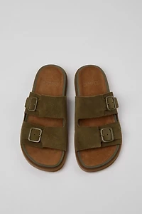 Camper Lluc Leather 2-Strap Slide Sandal