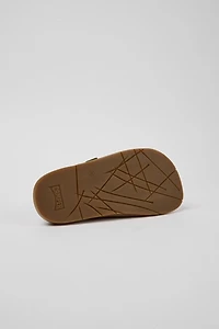 Camper Lluc Leather 2-Strap Slide Sandal