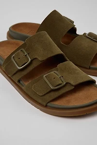 Camper Lluc Leather 2-Strap Slide Sandal