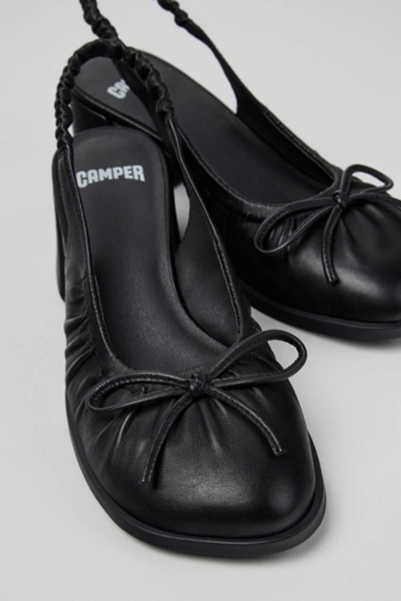 Camper Kora Leather Slingback Ballet Heel