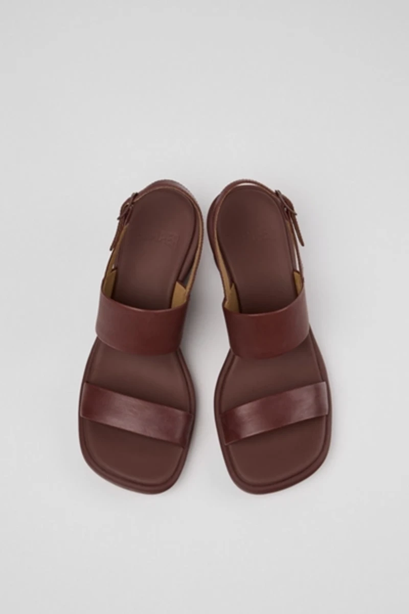 Camper Louise Leather 2-Strap Sandal