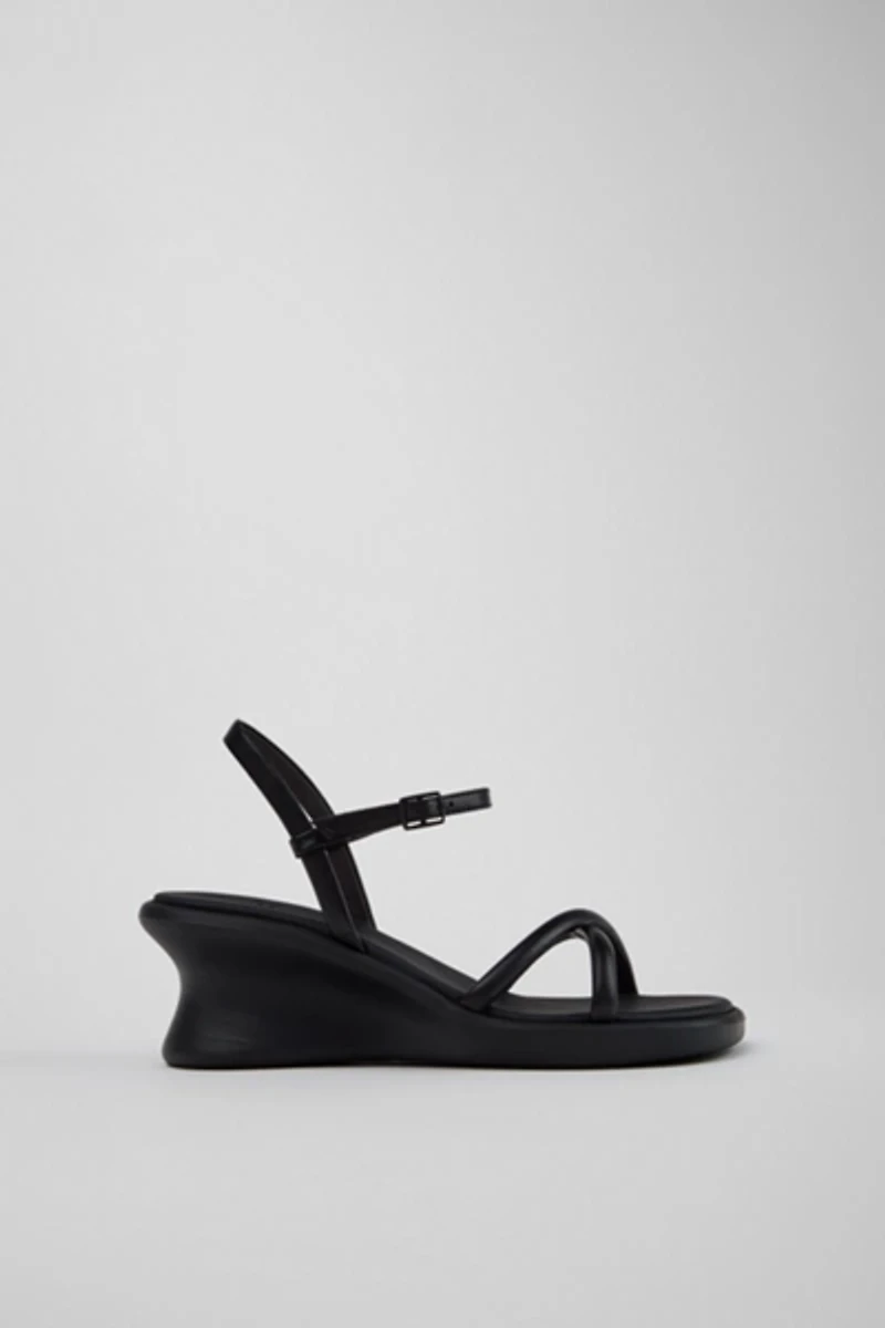 Camper Louise Leather Wedge Sandal