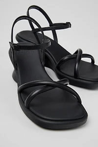 Camper Louise Leather Wedge Sandal