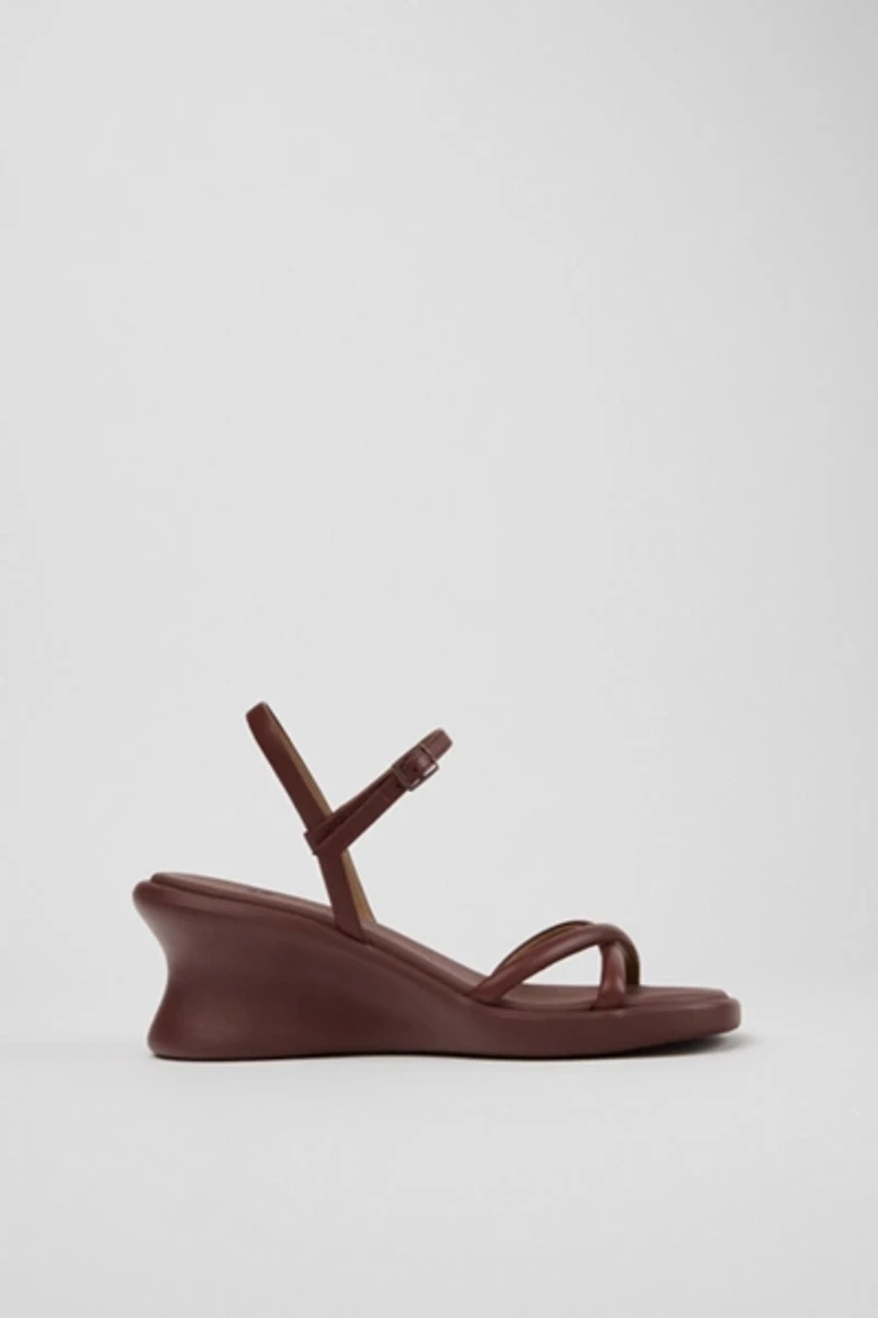 Camper Louise Leather Wedge Sandal