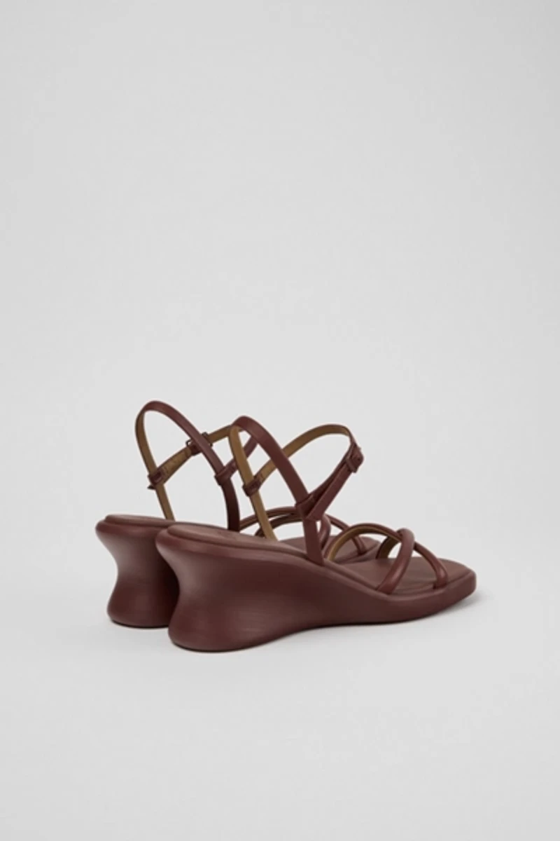 Camper Louise Leather Wedge Sandal