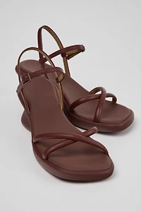 Camper Louise Leather Wedge Sandal