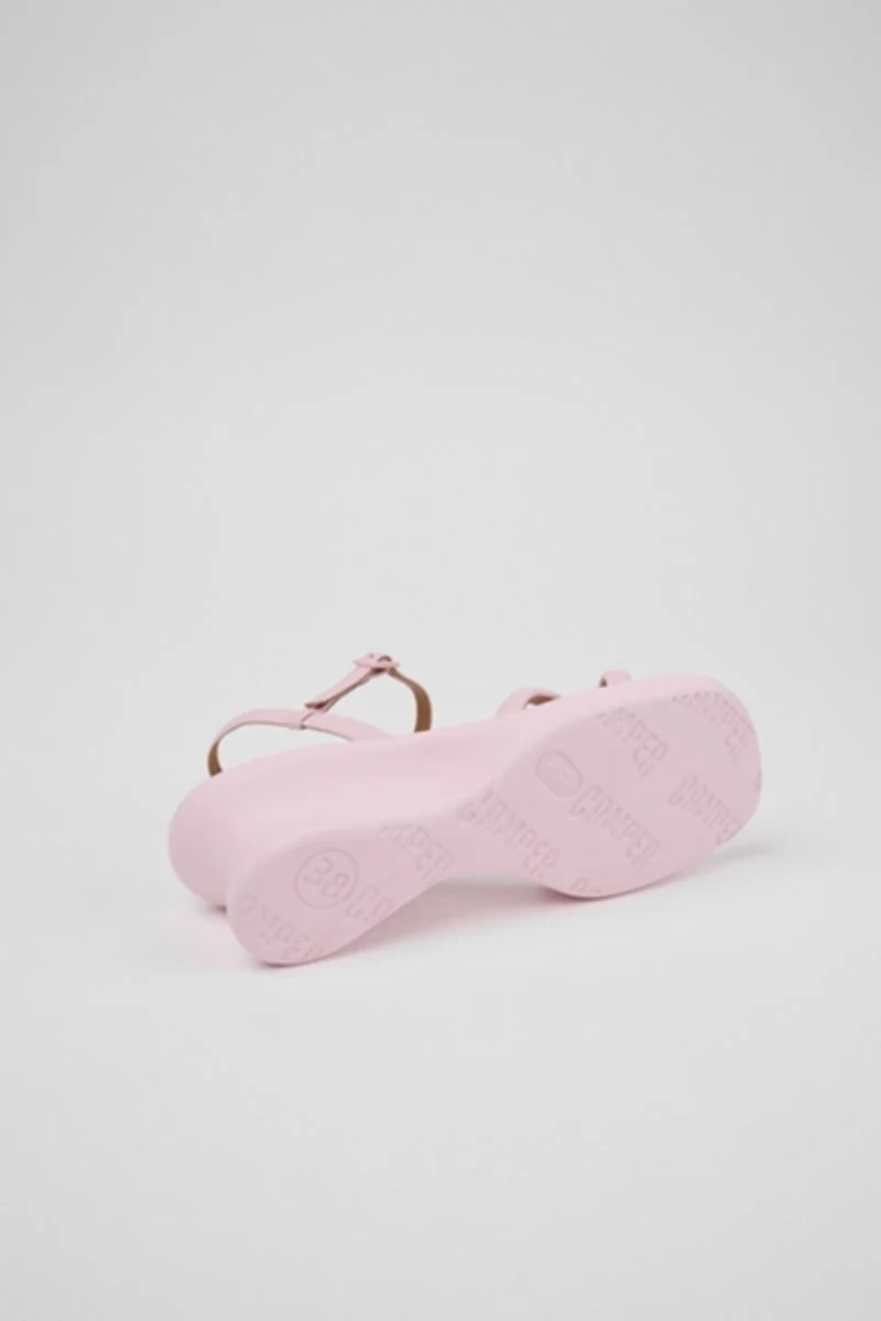 Camper Louise Leather Wedge Sandal