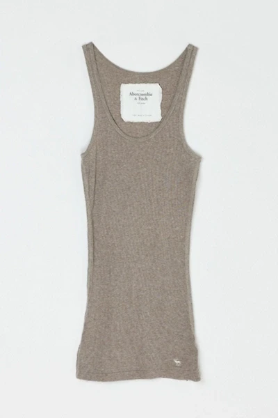 Vintage Y2k Abercrombie & Fitch Tan Ribbed Tank