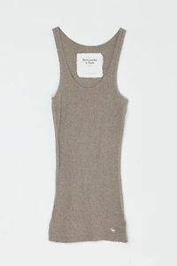 Vintage Y2k Abercrombie & Fitch Tan Ribbed Tank