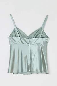 Vintage Y2k Paneled Satin Top