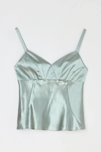 Vintage Y2k Paneled Satin Top