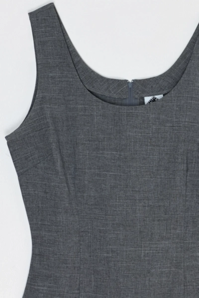 Vintage Y2k Dark Grey Mini Dress