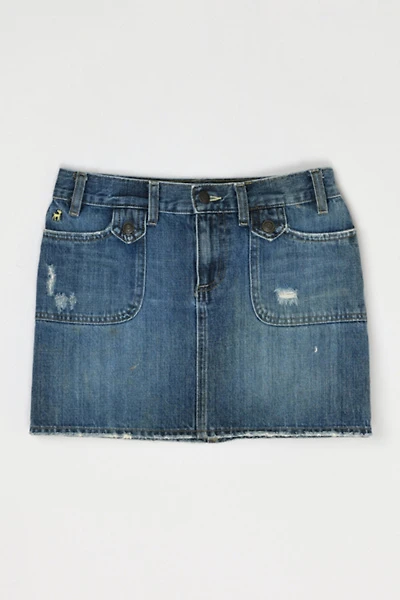 Vintage Y2k Classic Wash Denim Mini Skirt