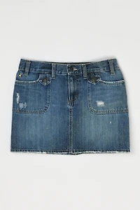 Vintage Y2k Classic Wash Denim Mini Skirt