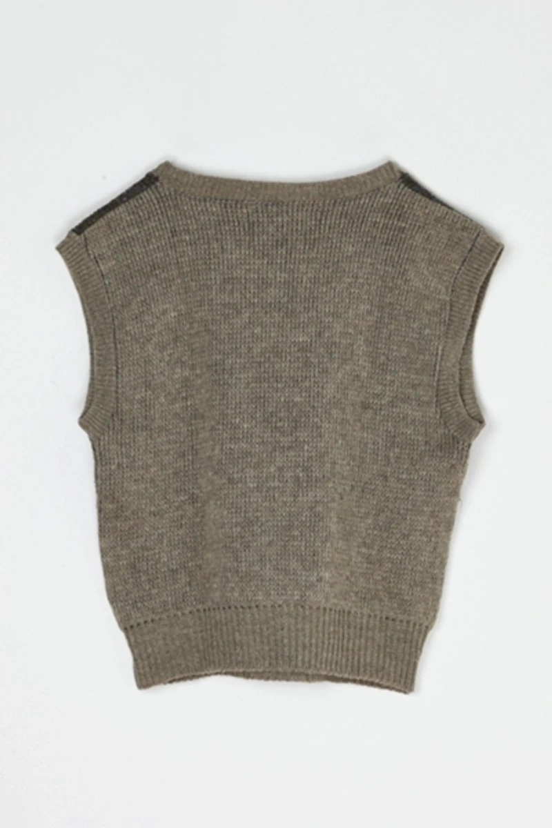 Vintage 90s Argyle Sweater Vest