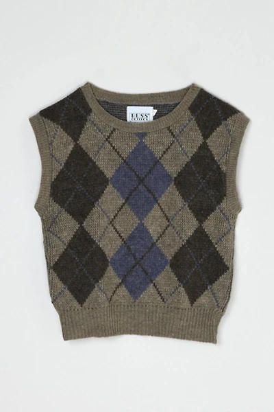 Vintage 90s Argyle Sweater Vest