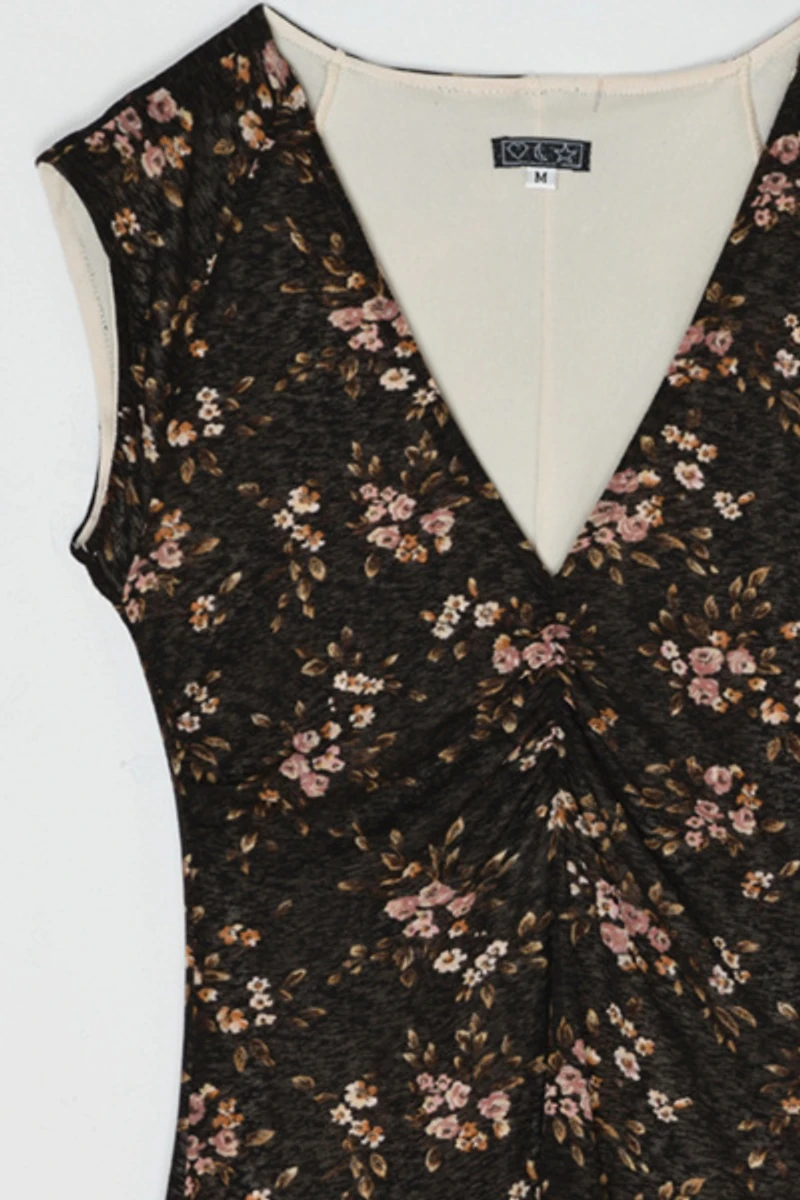 Vintage Y2k Layered Midi Dress