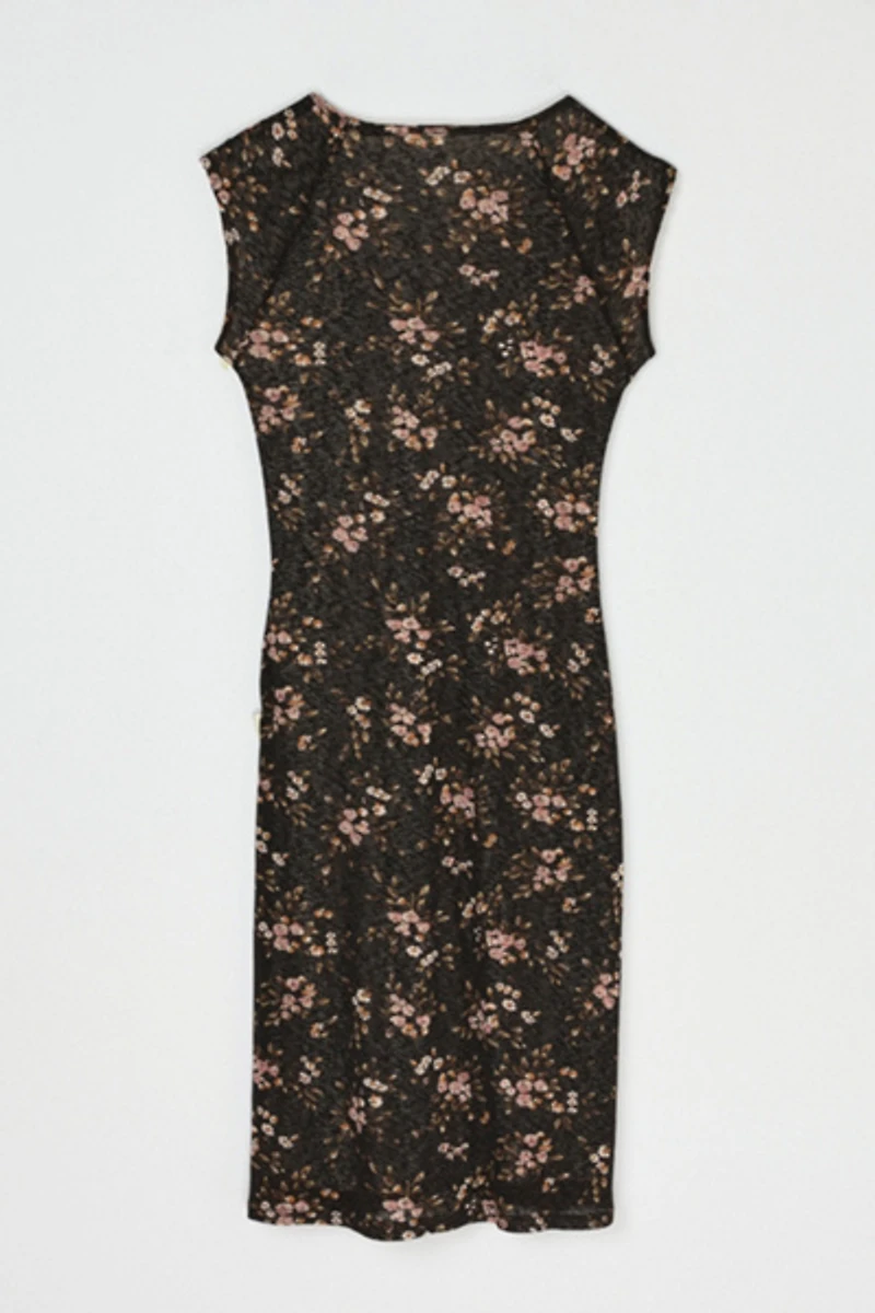 Vintage Y2k Layered Midi Dress