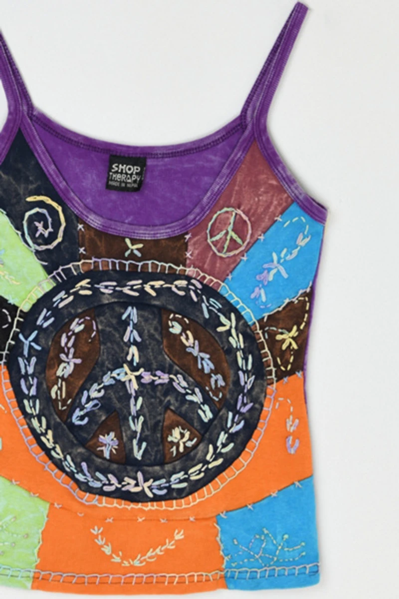 Vintage Y2k Paneled Stitched Tank Top