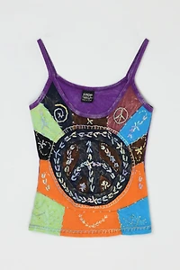 Vintage Y2k Paneled Stitched Tank Top