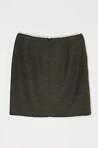Vintage Y2k Woven Buckled Mini Skirt