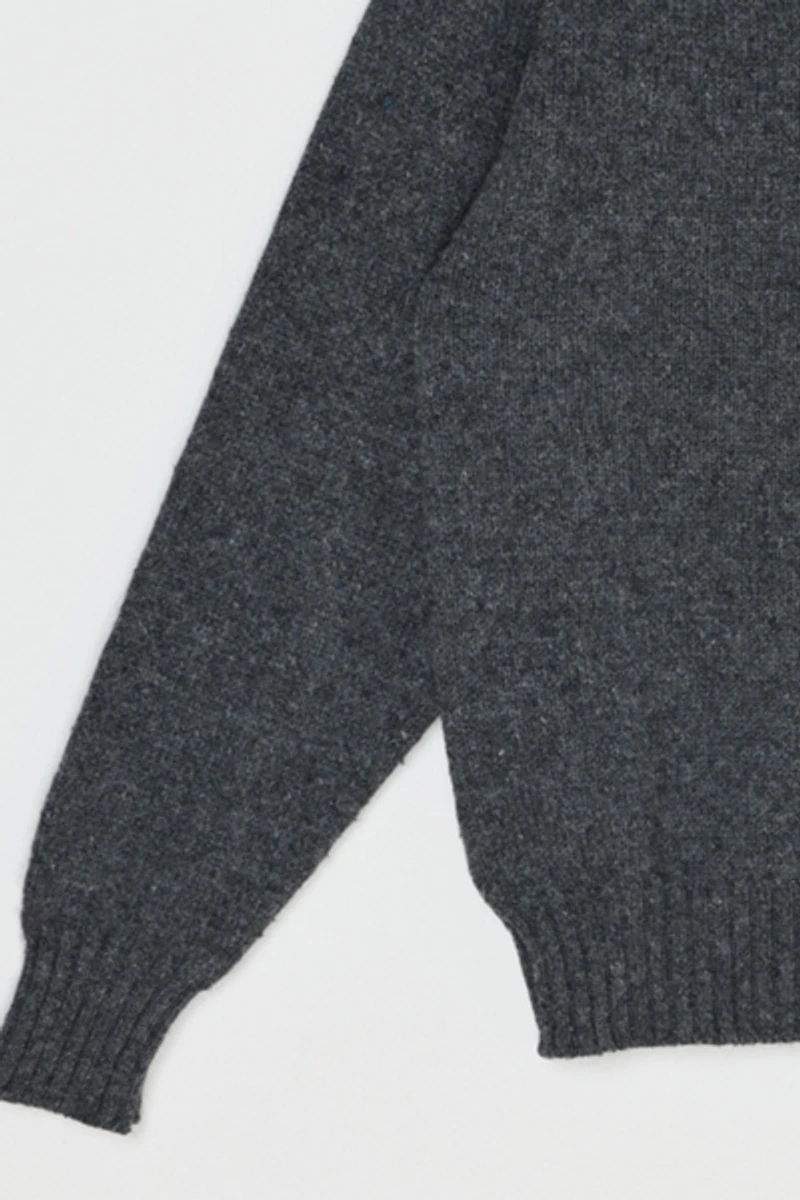 Vintage 90s Dark Grey Raglan Knit Sweater