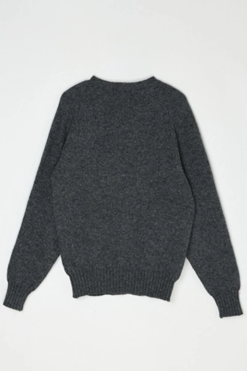 Vintage 90s Dark Grey Raglan Knit Sweater