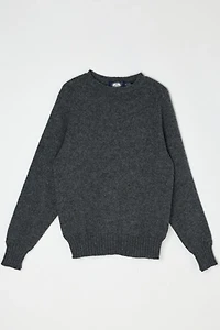 Vintage 90s Dark Grey Raglan Knit Sweater