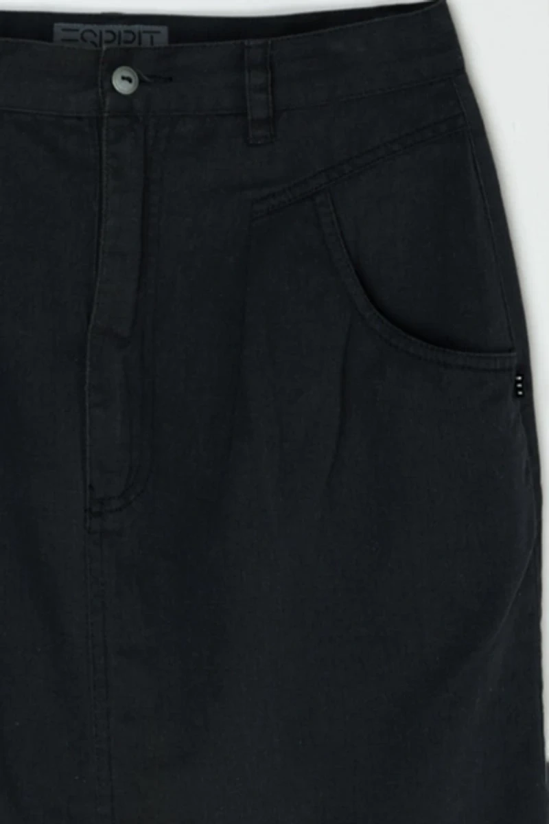 Vintage Y2k Esprit Black Twill Mini Skirt