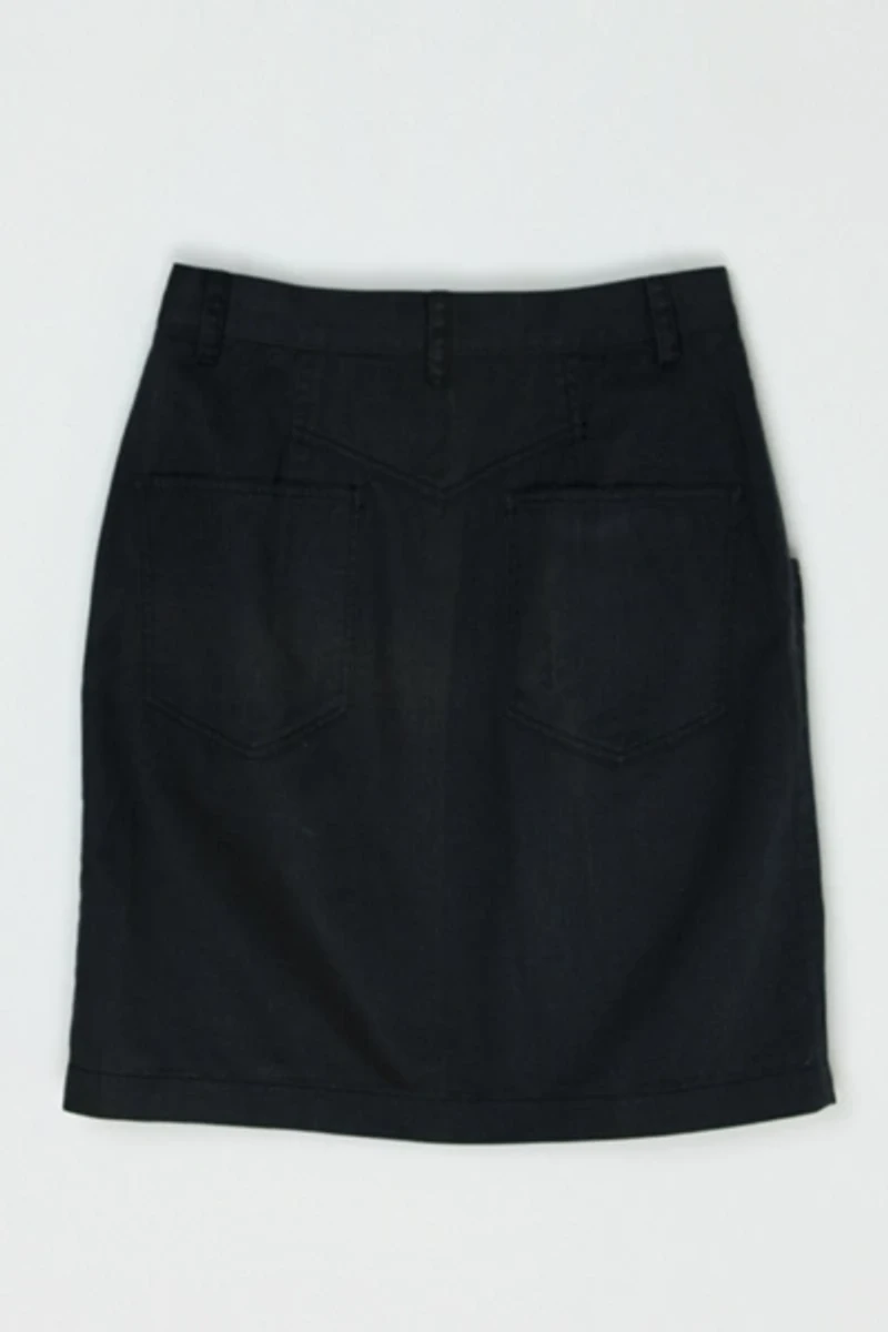 Vintage Y2k Esprit Black Twill Mini Skirt