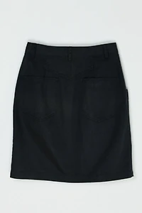 Vintage Y2k Esprit Black Twill Mini Skirt