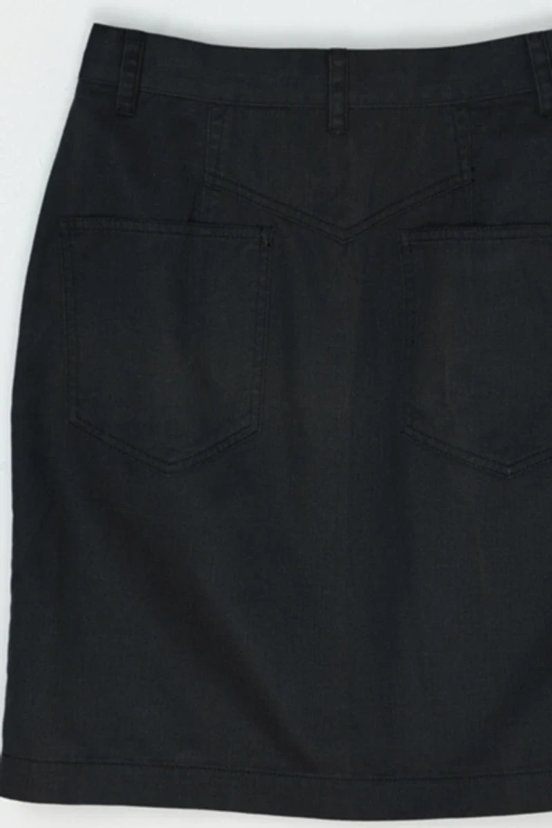 Vintage Y2k Esprit Black Twill Mini Skirt