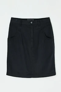 Vintage Y2k Esprit Black Twill Mini Skirt