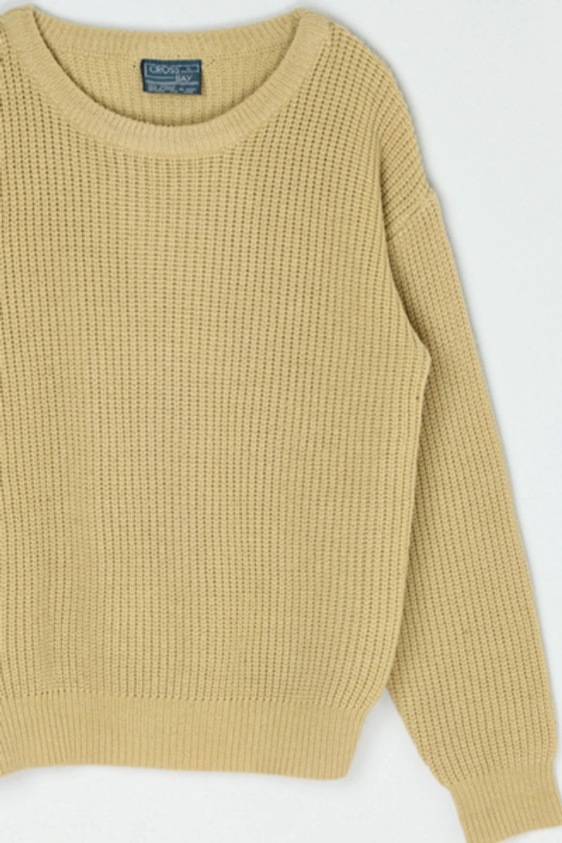 Vintage 70s Tan Knit Sweater