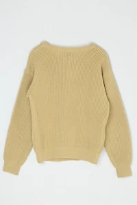 Vintage 70s Tan Knit Sweater