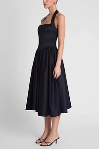 LEAU Hart Halter Corset Midi Dress