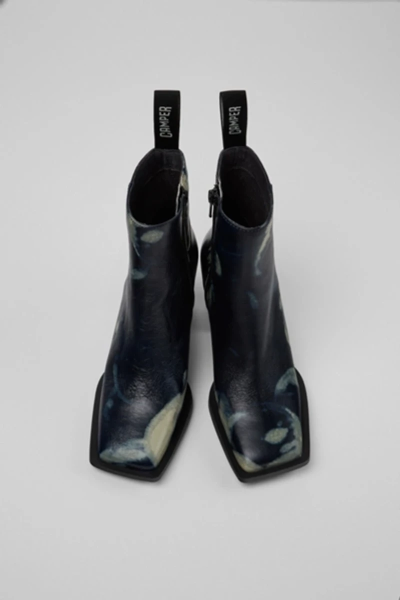 Camper Karole Leather Zip-Up Boot