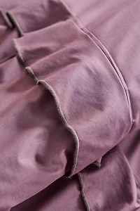 Sculpted Ruffle Cotton Duvet Cover