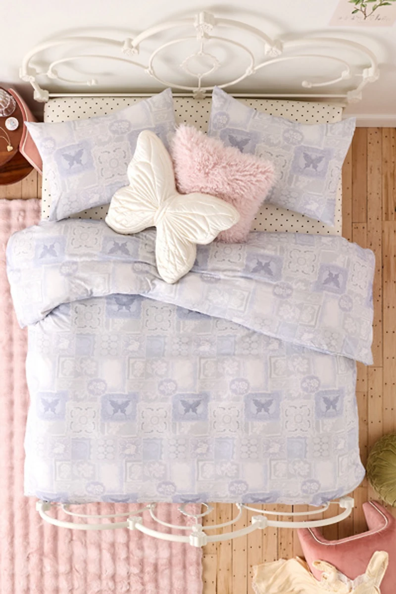 Dottie Lace Printed Soft Tee Jersey Duvet Cover