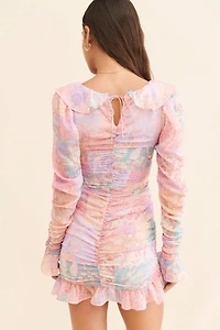 For Love & Lemons Veronica Ruffle Mini Dress