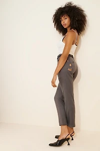 Fashion Brand Company Face Cut Out Pants