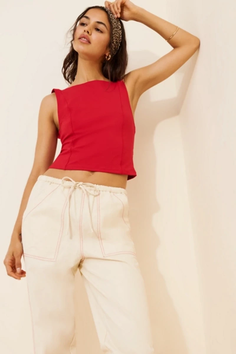 Lisa Says Gah Ivy Drawstring Pants