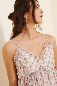 Dress Forum Sleeveless Floral Mini