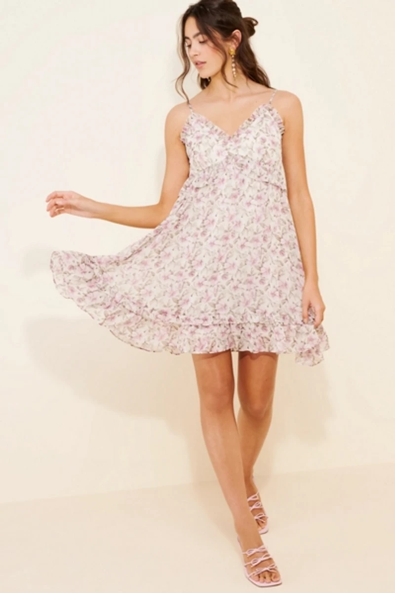 Dress Forum Sleeveless Floral Mini