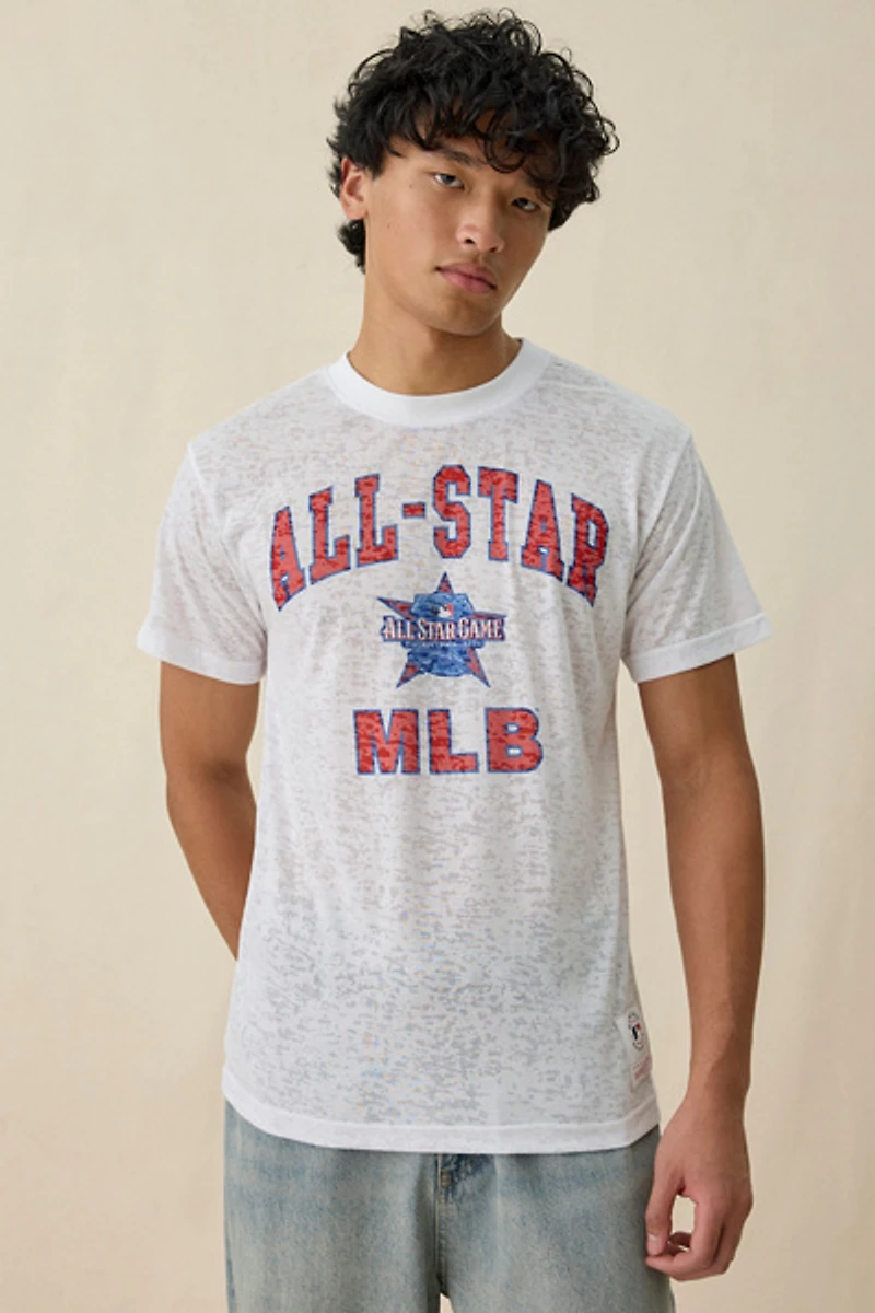 Mitchell & Ness MLB All-Star Graphic Burnout Tee
