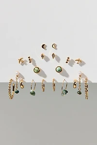 Sassafras Post And Hoop Multi Earrings Set