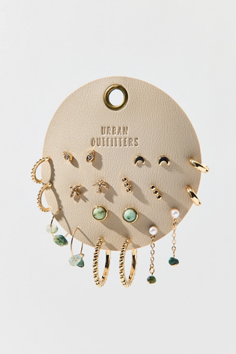 Sassafras Post And Hoop Multi Earrings Set