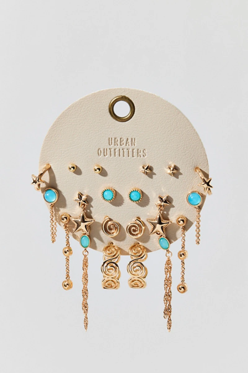 Swirl & Star Multi Earrings Set