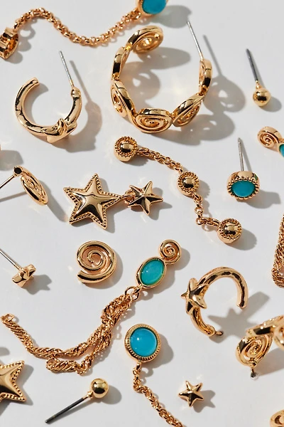 Swirl & Star Multi Earrings Set